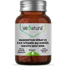 Venatura Magnezyum Sitrat ve P-5-P Vitamin B6 90 Kapsül