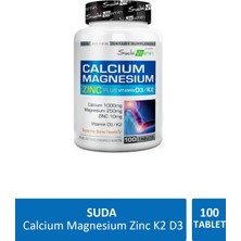 Suda Vitamin Calcium Magnesium Zinc K2 D3 100 Tablet