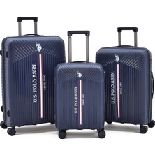 U.S. Polo Assn. U.s. Polo Assn Polipropilen Kırılmaz 3'lü Valiz Seti Büyük - Orta ve Kabin Boy – Tsa Kilitli, Darbelere Dayanıklı