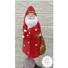 Kırmızı Noel Baba Biblo, Sevimli ve Şirin Yılbaşı Dekoru