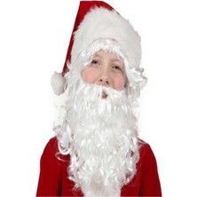Renkli Noel Baba Çocuk Kostüm ve Sakal Seti, Eğlenceli ve Şık Tasarım