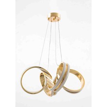 Roza Avize  Deniz Yıldızı 6 Boğum Çift Yönlü Modern Ledli Salon ve Oturma Odası Avize