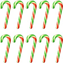 Candyzoo Mini Yılbaşı Baston Şeker 15-20 Gr. 10 Adet