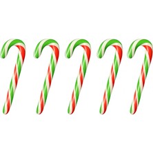 Candyzoo Mini Yılbaşı Baston Şeker 15-20 Gr. 5 Adet