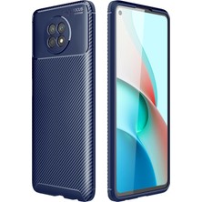 Techno Guru Redmi Note 9 5g Kılıf Karbon Desenli Şık Darkon Premium Silikon Kapak