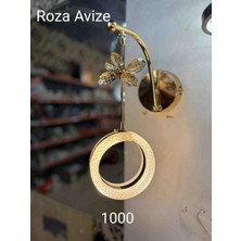 Roza Avize Alfa Kafa Modern Ledli 3 Renk Aplik