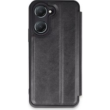 Royal Case Vivo Y18 Kapaklı Kılıf Içi Süet Kaplı ve Kartlıklı Pu Deri Kapak Ryc/flip Cover