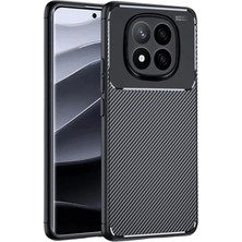 Techno Guru Redmi Note 14 Pro Plus Kılıf Karbon Desenli Şık Darkon Premium Silikon Kapak