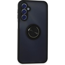 Techno Guru Samsung Galaxy M34 5g Kılıf Arkası Buz Tasarımlı ve Yüzüklü Kenarları Renkli Şık Montreal Yüzüklü Silikon Kapak