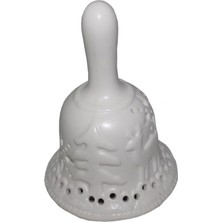 Beyaz Porselen Noel Baba Çanı, Şık ve Zarif Süsleme Için Mükemmel Seçim