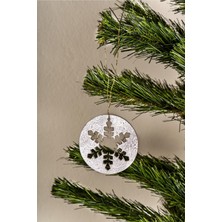 Şeffaf Kar Tanesi Süsü 3'lü Set, Yılbaşı Dekorasyon, Parlak ve Şık Tasarım