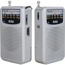 Marsilyan Bariton Cep Tipi Mini Analog Radyo Gri