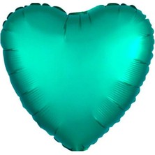 MerveliSait 18 Inc Kalp Yeşil Renk Folyo Balon
