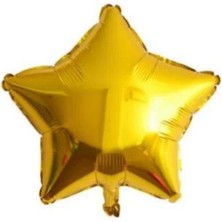 MerveliSait 24 Inc Yıldız Gold Renk Folyo Balon