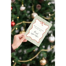 12'li Çok Renkli Yılbaşı Dilek Kartları, 10X14 Cm, Noel ve Yeni Yıl Hediyesi