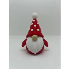 Kırmızı Noel Cücesi Süsü, Yılbaşı Masa ve Raf Dekoru