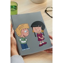 Black-One Cedric A5 Metal Spiralli Çizgisiz Sert Kapak Cedric Defter