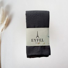 Eyfel Pamuk Ferah Antrasitgri Şal