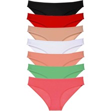 Royaleks 7 Adet Süper Eko Set Likralı Kadın Slip Külot Set 5