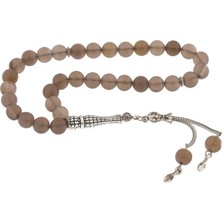 Gumush Hk ​doğaltaş Tesbih Metal Püsküllü Su Akiği |gümüş Takı Hediyelik Ürünler