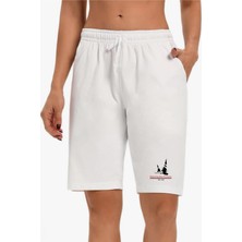 Superlife Kadın Yelken Baskılı Standart &regular Kalıp Şort SPR25SRK083