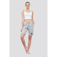 Superlife Kadın Yelken Baskılı Standart &regular Kalıp Şort SPR25SRK083