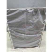 Gri Kumaş Dökülü Pvc Kaplı Su Geçirmez Çamaşır ve Kurutma Makinesi Örtüsü