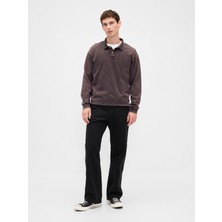 Gap Erkek Siyah Canvas '90S Loose Pantolon