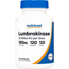 Nutricost Supplements, Lumbrokinase Capsules 150 Mg (120 Capsules) - Gluten-Free, Vegan, Gmo-Free