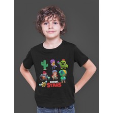 Bumeta Brawl Stars Brawlstar All Karakter Characters Baskılı Çocuk Tişört T-Shirt