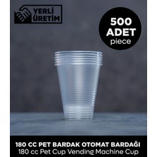 Sepet Doldur 500 Adet Pet Bardak Otomat Bardağı 180cc