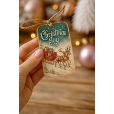 Şık 18'li Noel Hediye Kart Seti, 9x6 Cm, Yeni Yıl Süsleme ve Dekorasyon Için