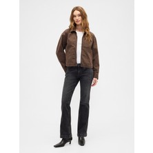 Gap Kadın Siyah Low Rise Boot Jean Pantolon