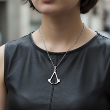 Alooya Animus - Assassin's Creed Gümüş Kaplama Düz Zincir Kolye