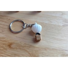 Yerli Anahtarlık Uçan Balon Beyaz