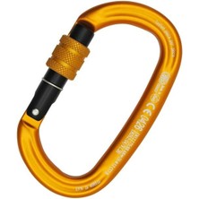 Kong Ovalone Alu Screw Sleeve Alüminyum 26KN Vidalı Kilitli Oval Karabina (En 12275 / En 362 / Uıaa / Eac Sertifikalı) Orange