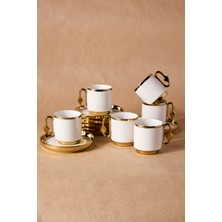Perotti Cihangir 6 Kişilik Porselen Kahve Fincanı Takımı