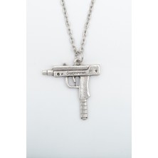 Alooya Uzi Gümüş Kaplama Düz Zincir Kolye