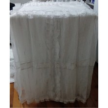 Beyaz Çamaşır Makinesi Örtüsü, Koruyucu ve Şık Tasarım