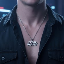 Alooya Star Wars Gümüş Kaplama Düz Zincir Kolye
