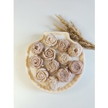 Mile Concept Istiridye Beton Tabakta Lavanta Kokulu Gül Formunda Mum 400GR