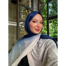 Scarf Pamuk Degrade Şal Kadın Günlük Kullanım İçin %100 Cotton Desenli 85 x 185 cm