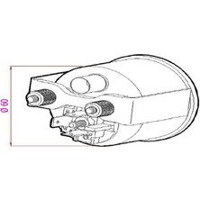 Universal Mekanik Isı Göstergesi Ø 60 mm (3 Metre)