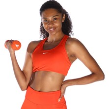 Nike W Dri-Fit Swsh 1pp Bra Kadın Turuncu Spor Sütyen - Çıkarılabilir Pedli ve Rahat Tasarım - BV3636-633
