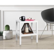 Iki Katlı Plastik Çok Amaçlı Banyo ve Dekor Düzenleyici Beyaz