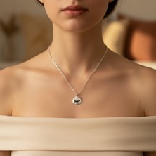 Alooya Kartal Gümüş Kaplama Düz Zincir Kolye