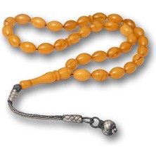 Gumush Hk Sıkma Kehribar Tesbih Gümüş Kazaz Püsküllü |gümüş Takı Hediyelik Ürünler