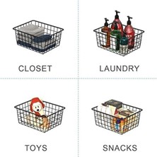 4'lü Metal Dolap Içi Organizer Seti, Banyo, Mutfak ve Oyuncaklar Için Kullanışlı
