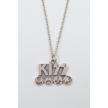 Alooya Kiss Gümüş Kaplama Düz Zincir Kolye