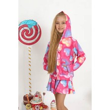 Star Pearl Kids Kız Çocuk Gym Heart Fermuarlı Sweatshirt